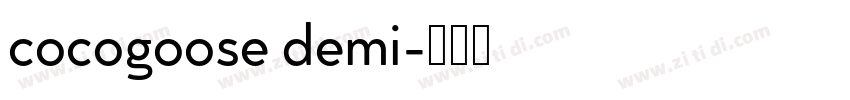 cocogoose demi字体转换